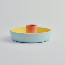 Load image into Gallery viewer, Candle Holder Blue/Yellow/Pink