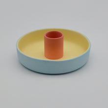 Load image into Gallery viewer, Candle Holder Blue/Yellow/Pink
