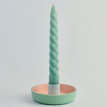 Load image into Gallery viewer, Candle Holder Green/Pink/Blue