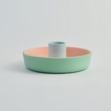 Load image into Gallery viewer, Candle Holder Green/Pink/Blue