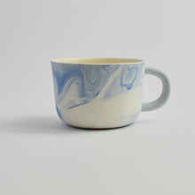 Load image into Gallery viewer, Coffee Cup Deep Blue Marble (New)
