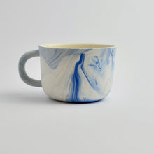 Load image into Gallery viewer, Coffee Cup Deep Blue Marble (New)