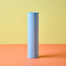 Load image into Gallery viewer, Coloured Striped Vase Turquoise