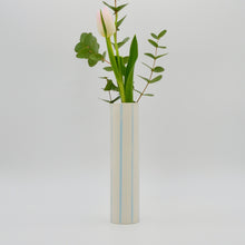 Load image into Gallery viewer, Striped Vase Blue