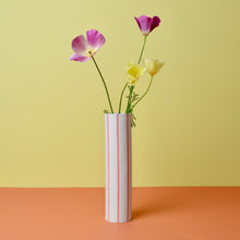 Load image into Gallery viewer, Striped Vase Pink