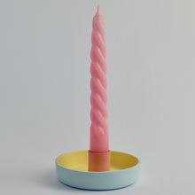 Load image into Gallery viewer, Candle Holder Blue/Yellow/Pink
