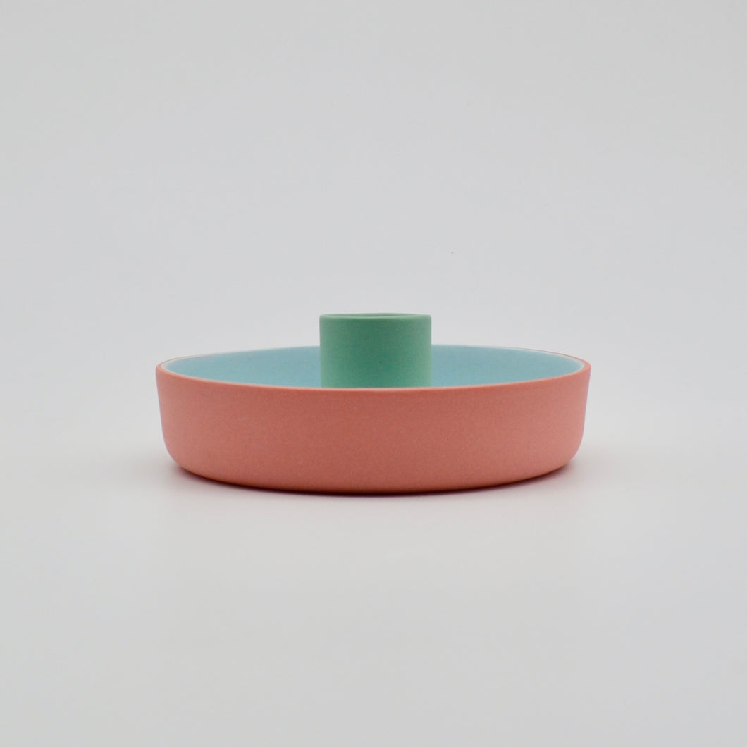 Candle Holder Pink/Blue/Green