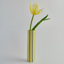 Load image into Gallery viewer, Coloured Striped Vase Naples Yellow (New)

