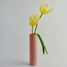 Load image into Gallery viewer, Coloured Striped Vase Siena Pink
