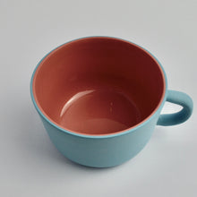 Load image into Gallery viewer, Large Cup Ocean Blue with Earthy Tone (New)

