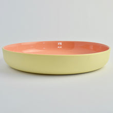 Load image into Gallery viewer, Serving Plate Naples Yellow/Siena Pink
