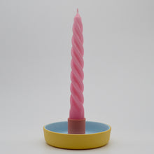 Load image into Gallery viewer, Candle Holder Yellow/Blue/Pink

