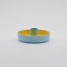 Load image into Gallery viewer, Candle Holder Blue/Yellow/Green
