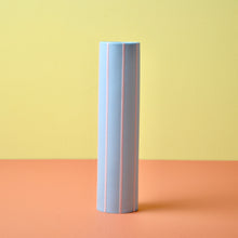 Load image into Gallery viewer, Coloured Striped Vase Ocean Blue
