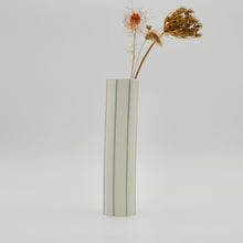 Load image into Gallery viewer, Striped Vase Turquoise
